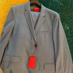 HUGO Men's Gray Suit Blazer
